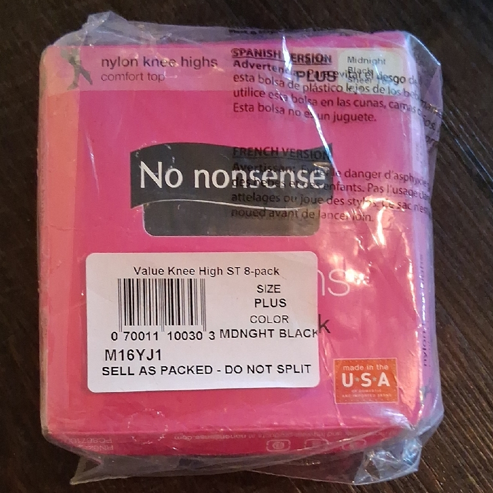 No Nonsense Women's Knee Highs - Black
